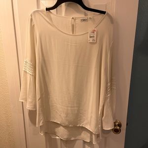 Cato Blouse Size: Large Color: Cream
